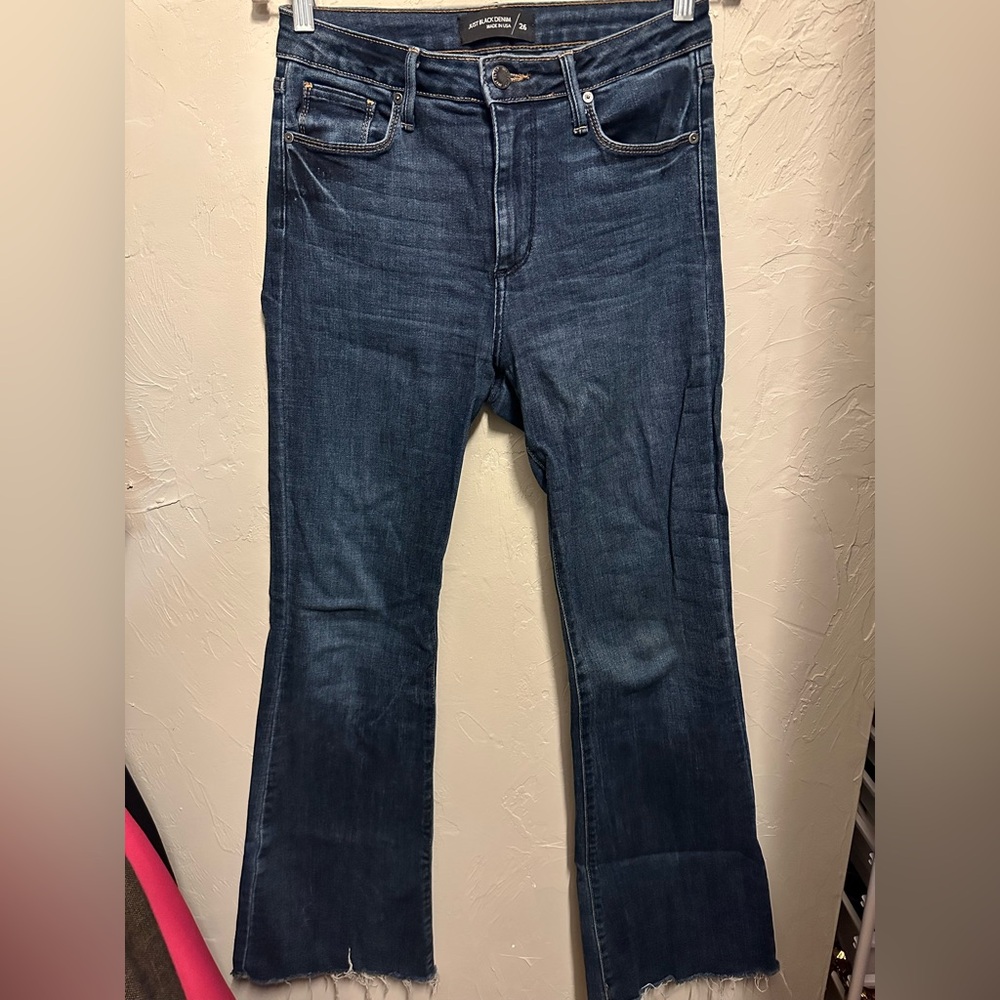 Just Black Denim Blue Flare Jeans - size 26